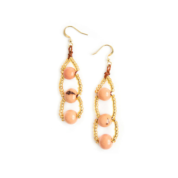TWO TONED SADIE EARRINGS