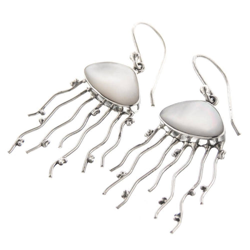 925 Pearl Jellyfish Earrings
