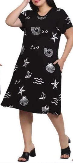 19443 Black Shells Dress