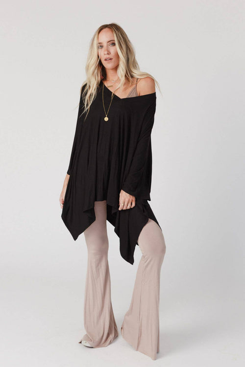 Three Bird Nest The Wren Top - Black