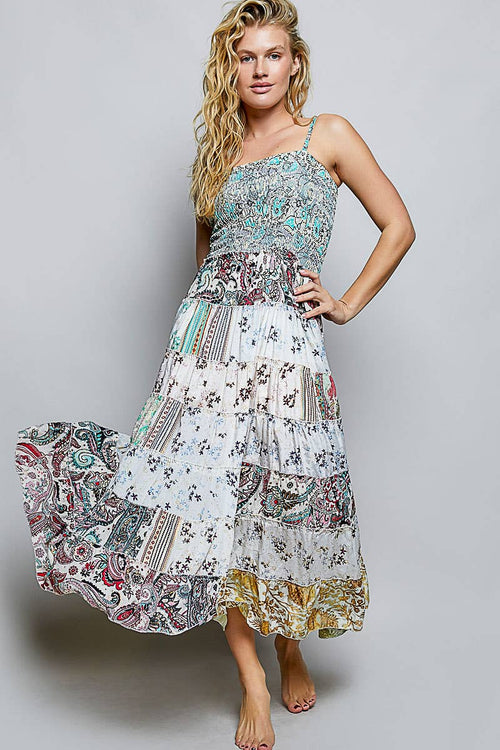 Smocked Maxi Dress SMQJ3