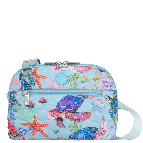 Wanderlust Quilted Fabric Dome Crossbody - 16017 UND