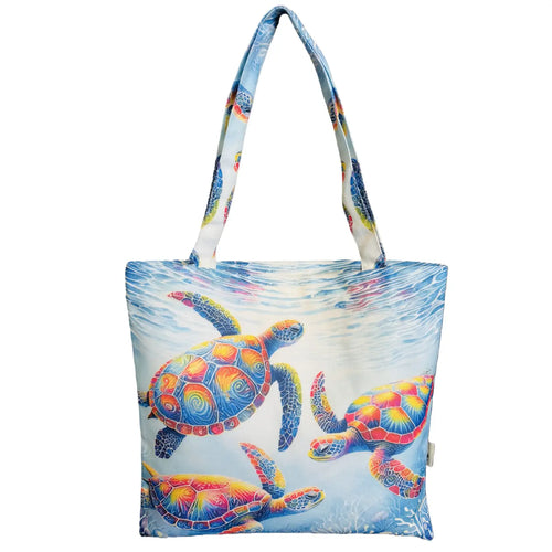 JCFB0205 Three Sea Turtle Tote Bag