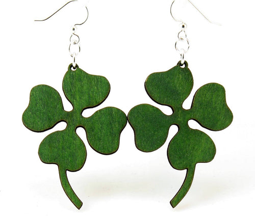 Green Tree Earrings