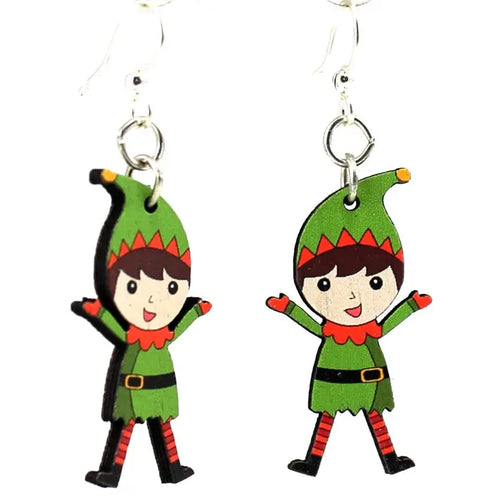 HOLIDAY GREEN TREE EARRINGS