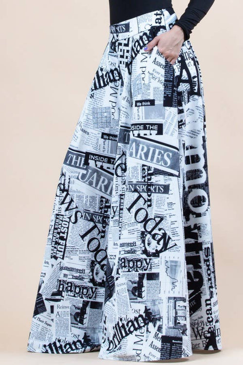 Lidia Newspaper Pants