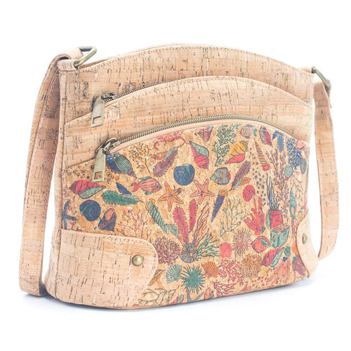 Three-Line Zipper Women's  summer Cork Crossbody 018