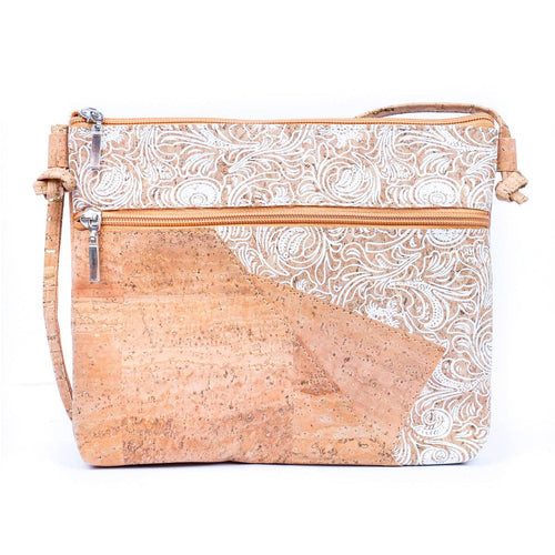 Cork Zipper Crossbody Bag 166