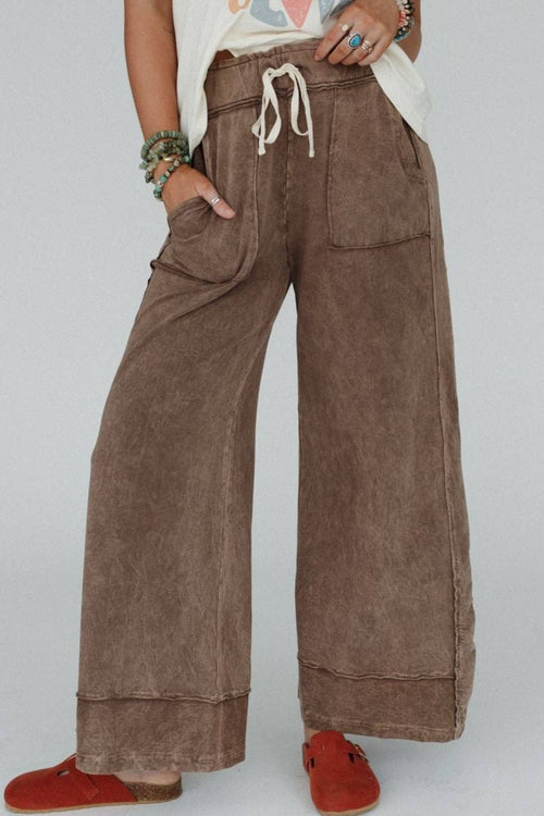 Three Bird Nest Heaven Sent Wide Leg Pant - Mocha