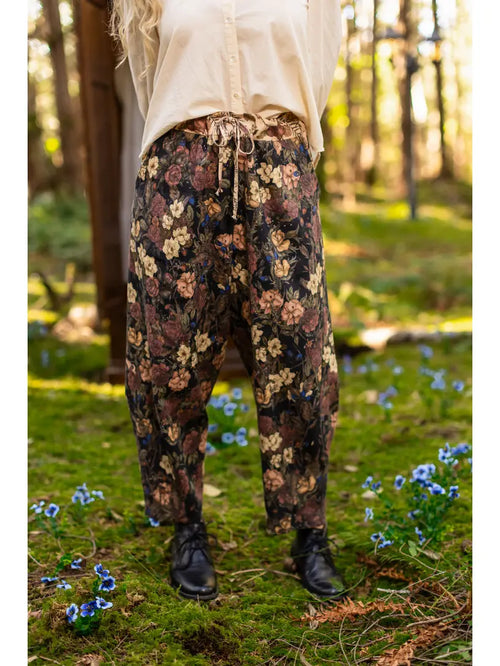 Lionheart Pants w/ botanicals and Narnia Print