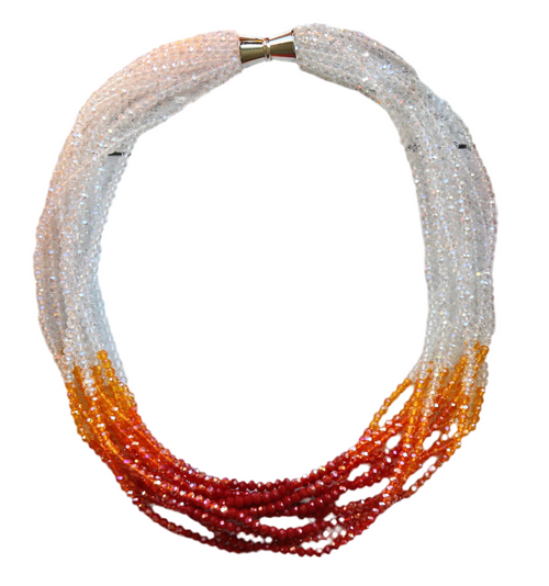 Warm Crystal Color Necklace