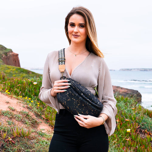 Golden Cork Chest Belt Sling Bag 269