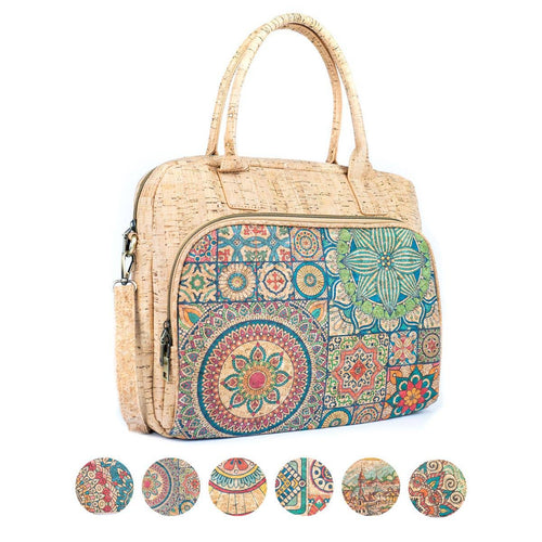 Mandala Print Cork Women's Briefcase