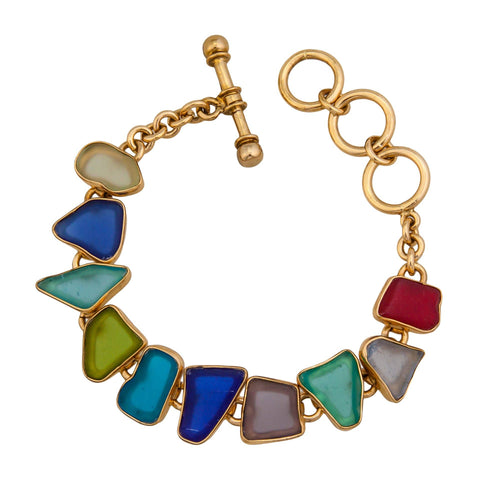 Alchemia Multi Color Recycled Glass Bracelet