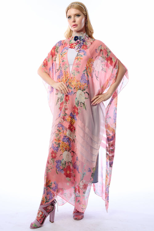 Softness Blooms Kimono | Ombre Floral Kimono | Boho Kimono