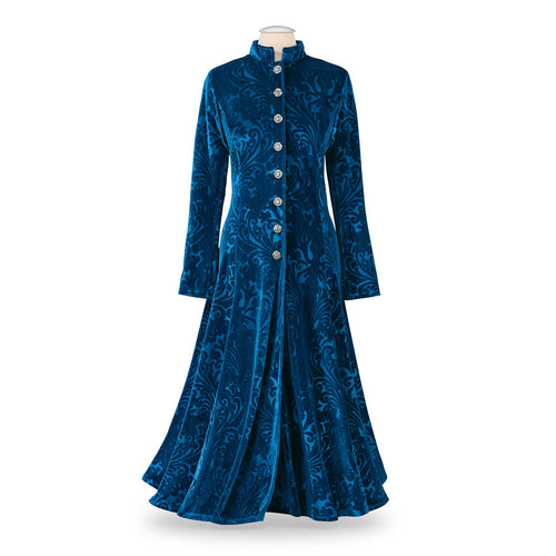 Embossed Velvet Coat