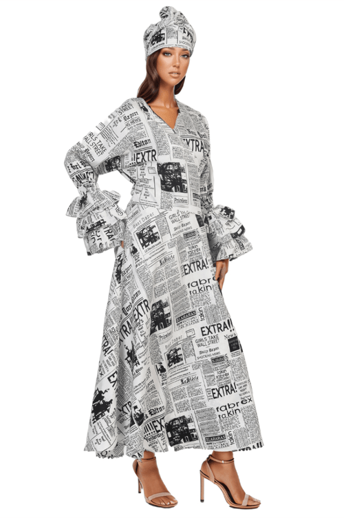 241624 Newspaper Dress