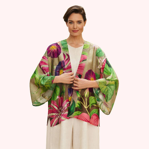 Oversized Botanicals Kimono Jacket