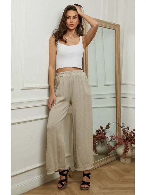 9339 Linen Cotton Blend Pant
