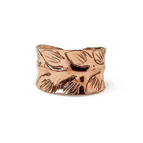 Anju Copper Leaf Ring