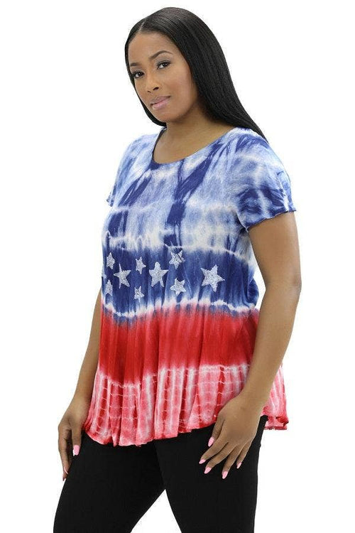 American Flag Inspired Blouse 18145