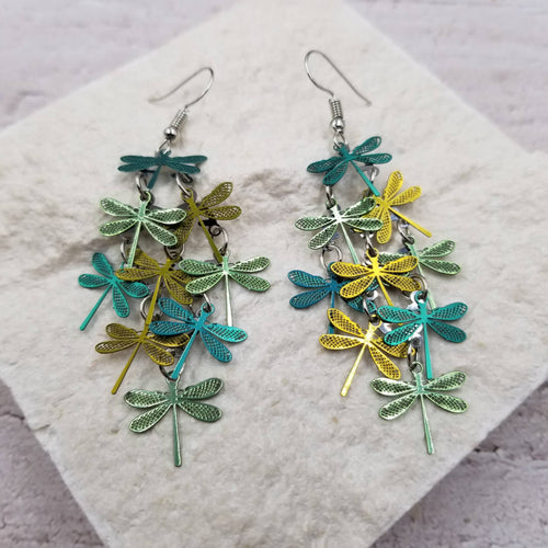 Stacked Dragonfly Earrings