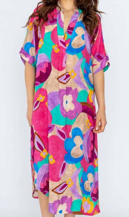 Art Printed Dress 350674