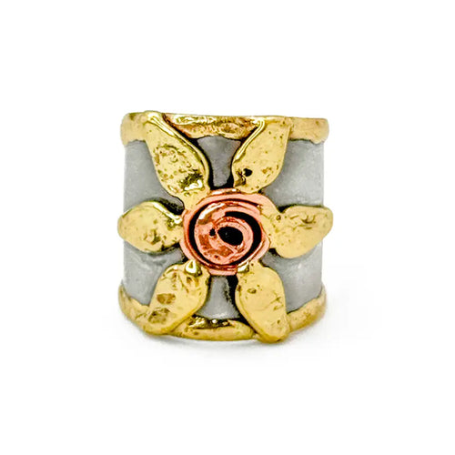 Mixed Metal Cuff Ring 152