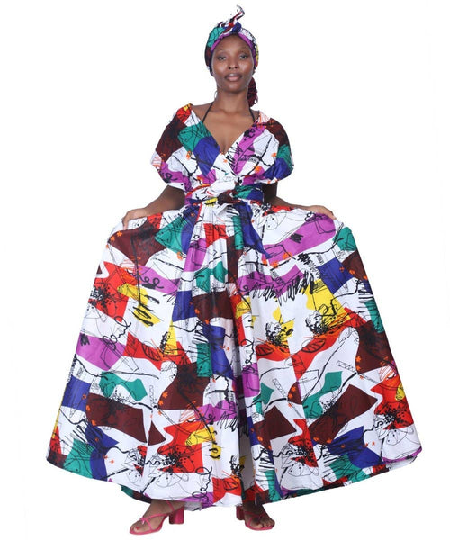 16118-286 Wax African Print Infinite Palazzo Pants