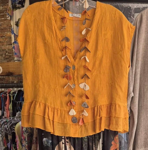 Linen Star Vest