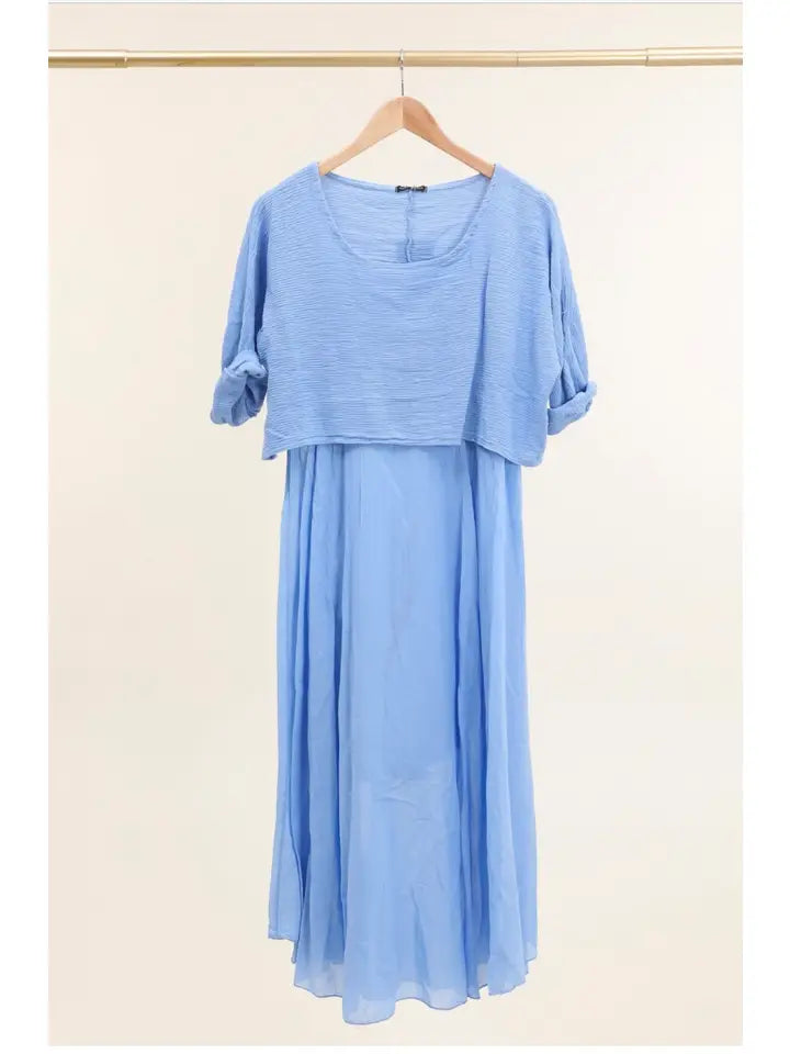 two piece cotton dress 100% Cotton 8285 2 Piece Dress Cottonways