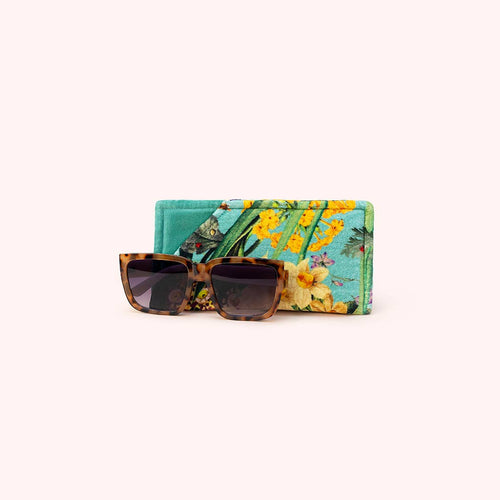 Velvet Sunglasses Pouch - Spring Flora