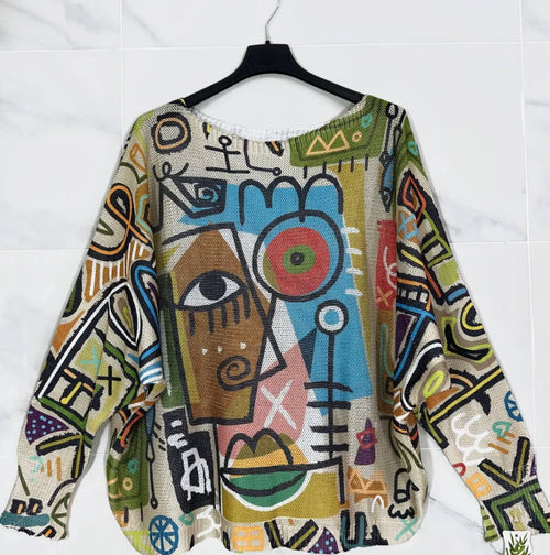 Art Layering Sweater