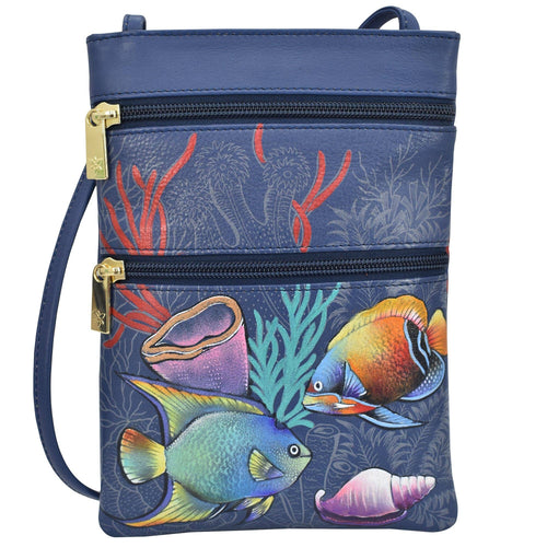 448 Anuschka Handpainted Leather Crossbody - MSR