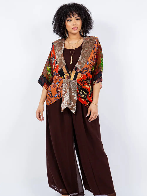 5917 Maroon Frog Closure Jacket