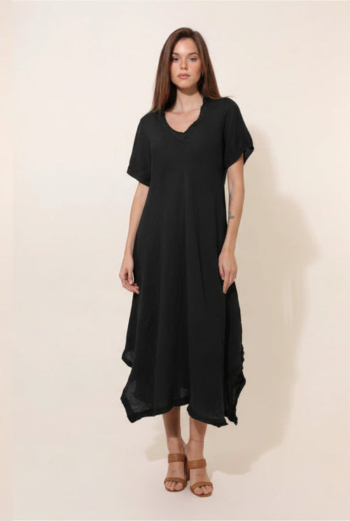 3647 100% Linen Dress