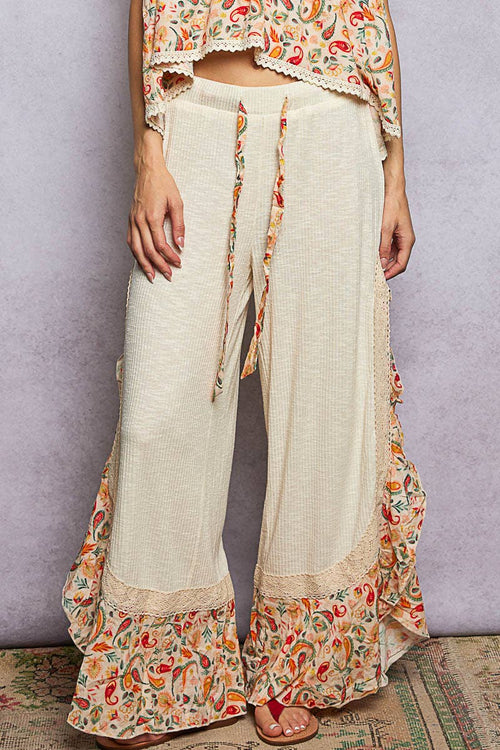 Floral Pattern Pants YKP253