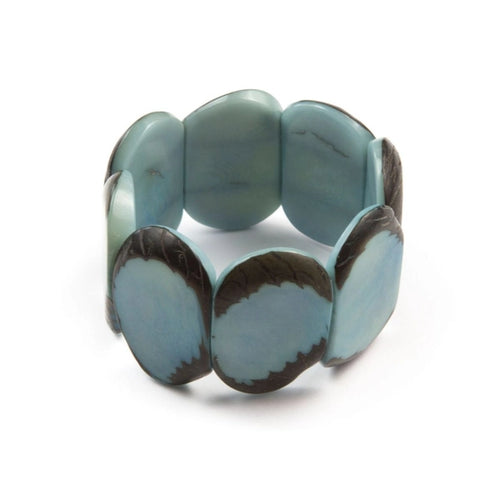 Carved Disc Tagua Bracelet