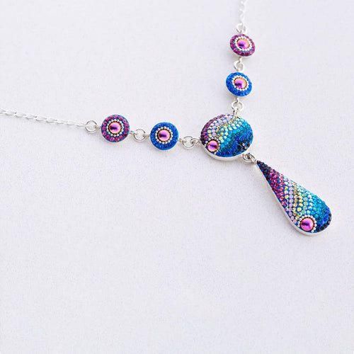 Crystal and Silver Equilibrated Necklace