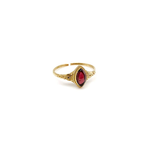 Tanvi Gold Marquise with Garnet 1516G