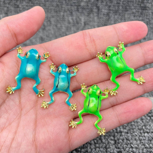 Creative Enamel Tree Frog Post Earrings