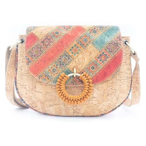 Crossbody Bag with Circular Woven Ring 051 Sale