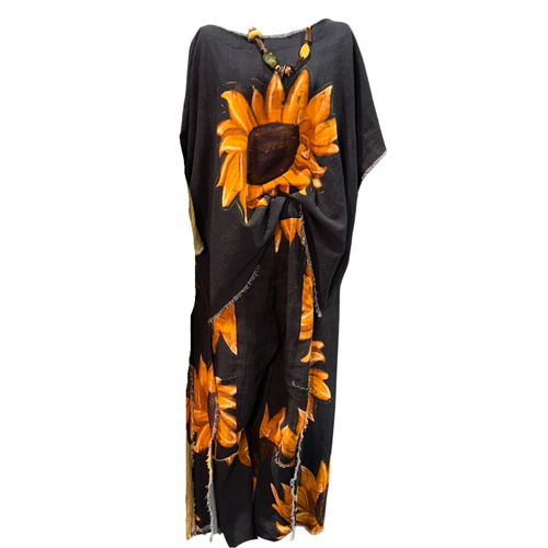 Hi-Lo Tunic with Sunflower