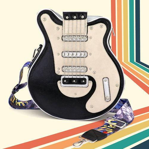 Electric Guitar Shaped Crossbody Bag