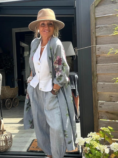 3536 100% Linen Pant