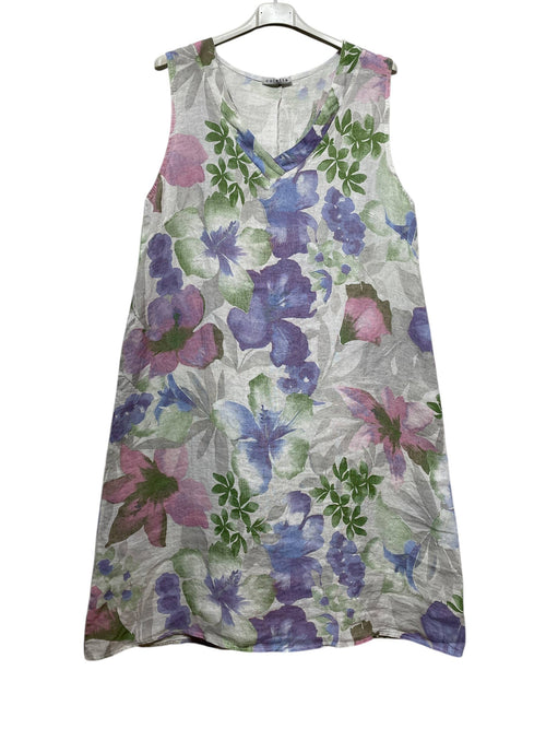 39230 Floral Linen Dress Sale!