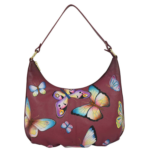 Anuschka Leather Ruched Hobo - 7615