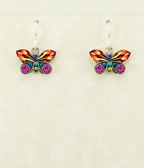E 7789 Firefly Butterfly Swarovski Crystal Earrings