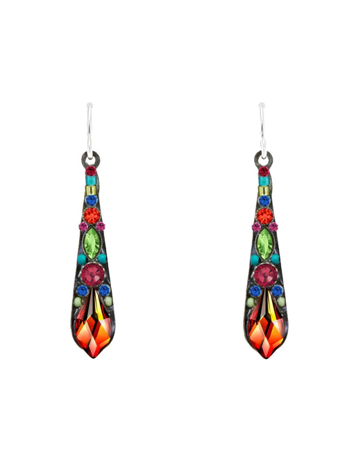 7848-MC Gazelle Medium Drop-Earrings-Multicolor