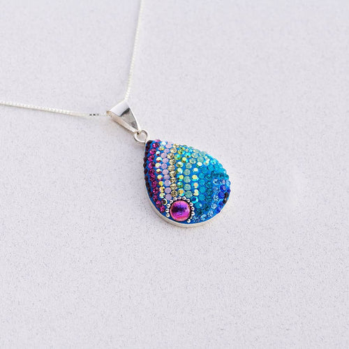 Crystal and Silver Royal Dewdrop Pendant
